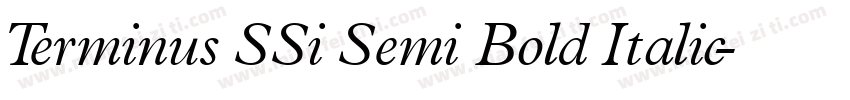 Terminus SSi Semi Bold Italic字体转换